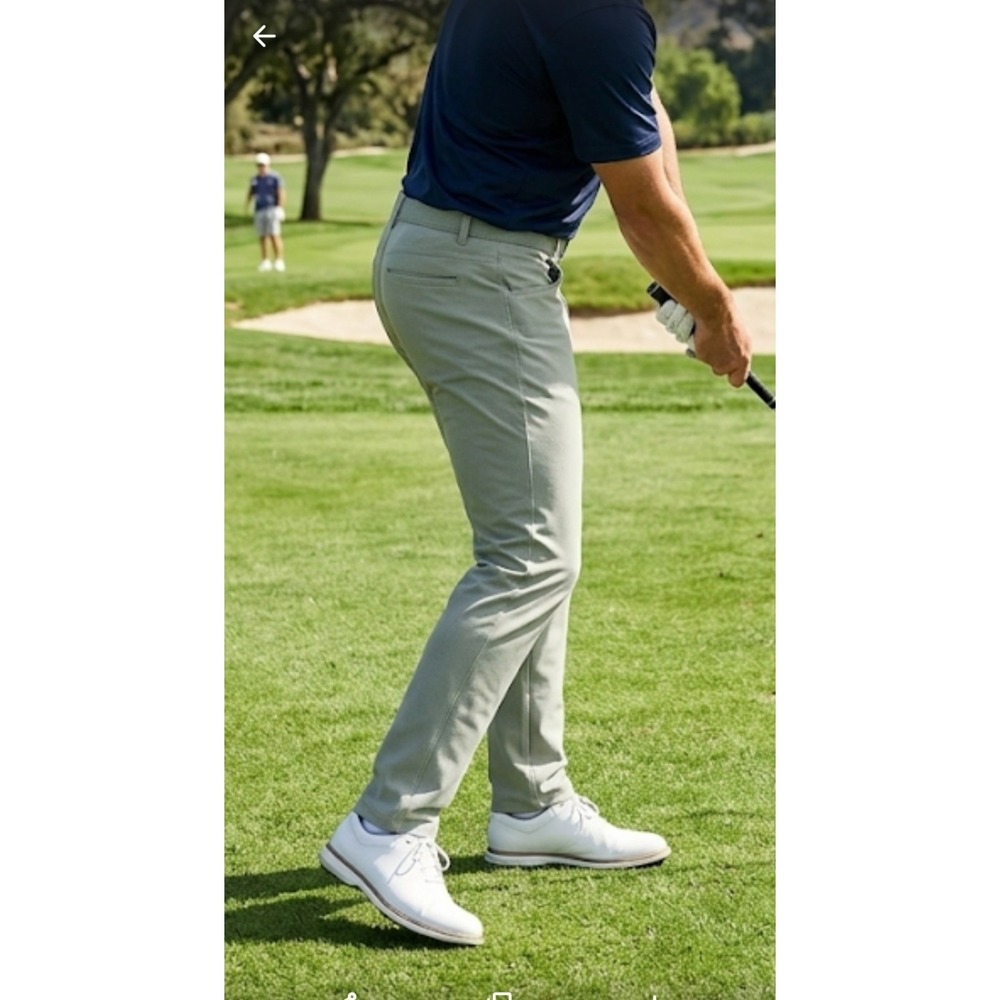 Rhone Performance Momentum Golf Pants Mens 28x32seagrass  Green  Slim Zip pocket